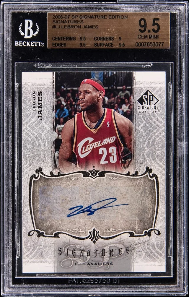 2006-07 Upper Deck SP Signature Edition LeBron James Signatures #SPS-LJ card image