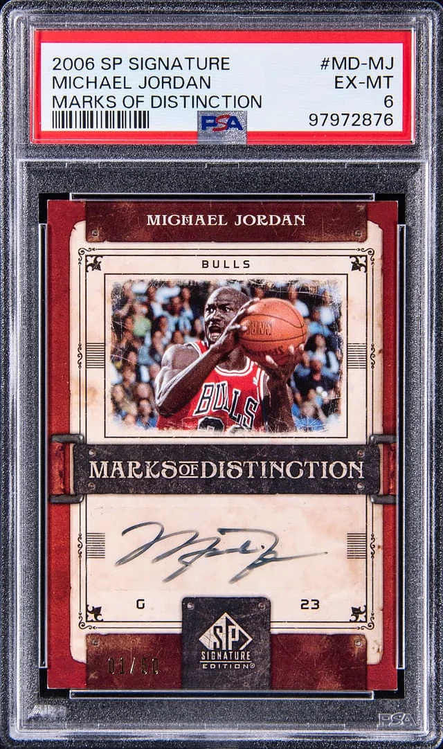 2006-07 Upper Deck SP Signature Edition Michael Jordan Marks of Distinction #MD-MJ card image