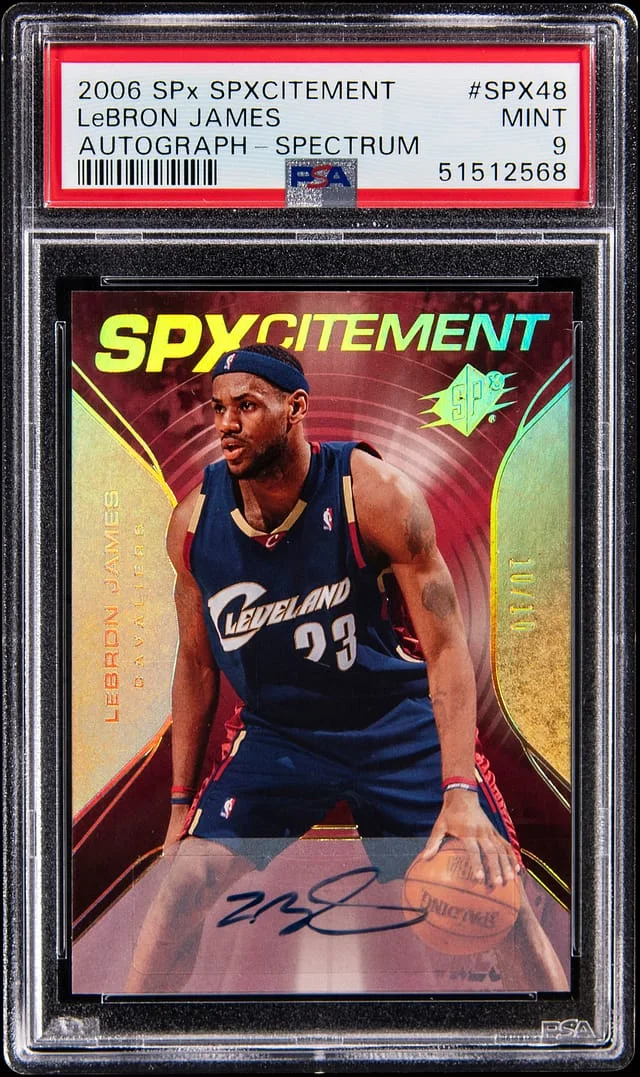 2006-07 Upper Deck SPx LeBron James SPxcitement Autograph Spectrum #SPX-48 card image