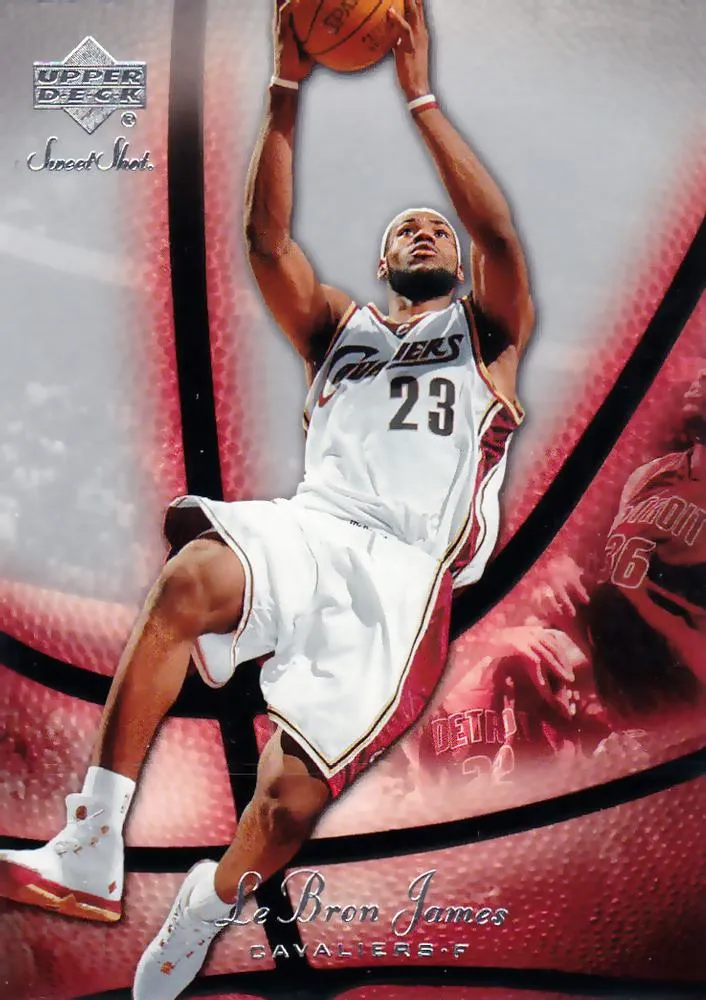2006-07 Upper Deck Sweet Shot Lebron James #15 card image