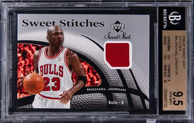 2006-07 Upper Deck Sweet Shot Michael Jordan Sweet Stitches #SS-MJ card image