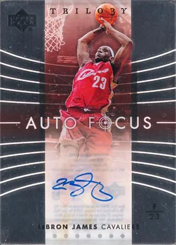 2006-07 Upper Deck Trilogy Lebron James Auto Focus #AF-LJ card image