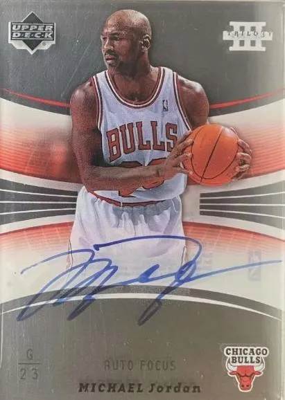 2006-07 Upper Deck Trilogy Michael Jordan Auto Focus #AF-MJ card image