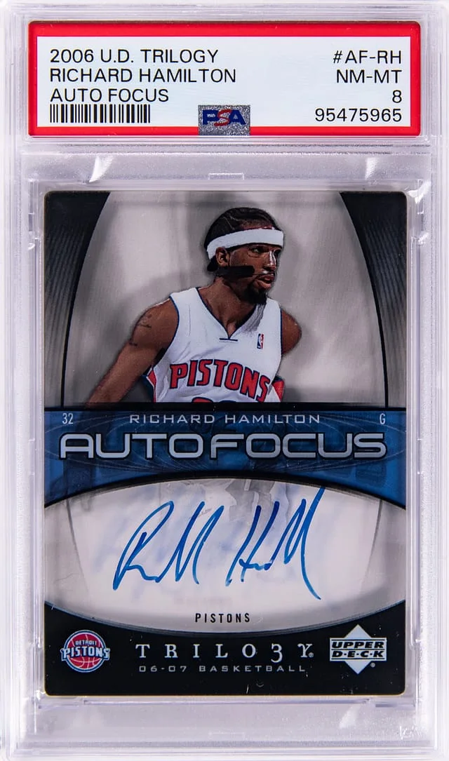 2006-07 Upper Deck Trilogy Richard Hamilton Auto Focus #AF-RH card image