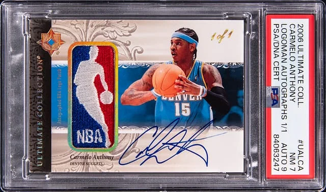 2006-07 Upper Deck Ultimate Collection Carmelo Anthony Logoman Autographs #UAL-CA card image