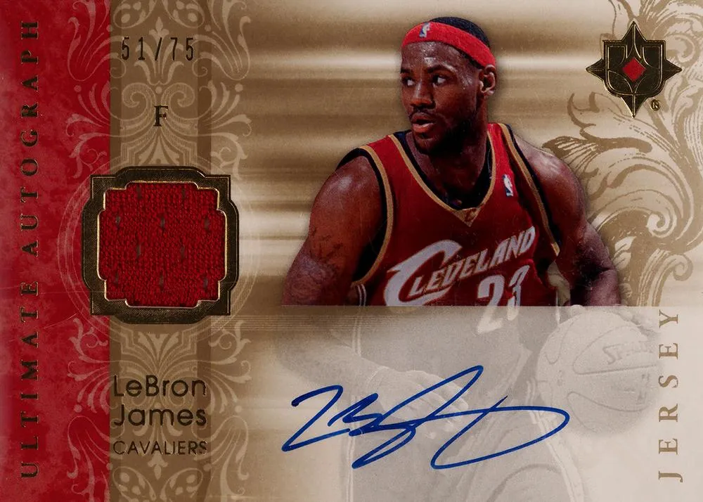 2006-07 Upper Deck Ultimate Collection Lebron James Autographs Jerseys #AU-LJ card image