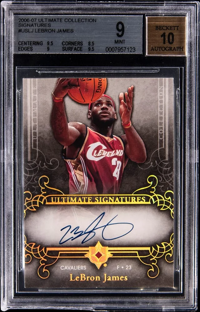2006-07 Upper Deck Ultimate Collection LeBron James Signatures #US-LJ card image