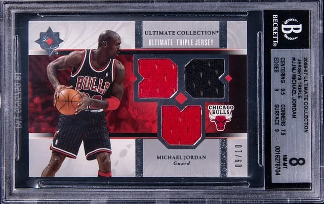 2006-07 Upper Deck Ultimate Collection Michael Jordan Game-Used Jerseys Triple #UJMJ card image