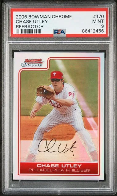2006 Bowman Chrome Chase Utley Refractor #170 card image