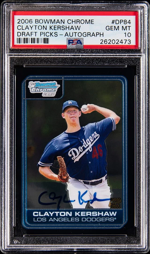 2006 Bowman Chrome Clayton Kershaw Picks Autograph #DP84 card image