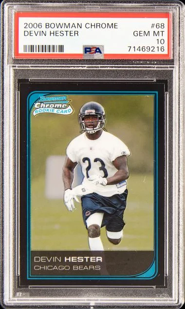 2006 Bowman Chrome Devin Hester #68 card image