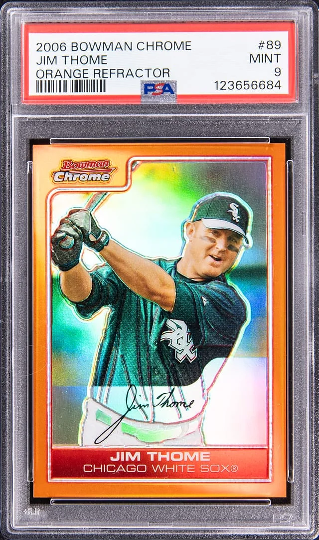 2006 Bowman Chrome Jim Thome Orange Refractor #89 card image