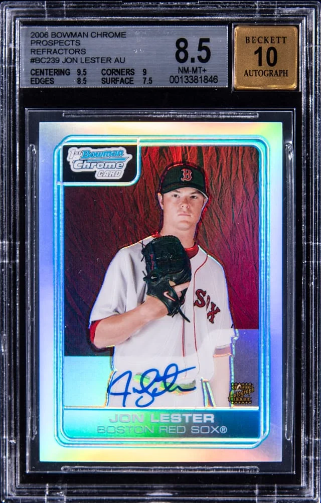 2006 Bowman Chrome Jon Lester Prospect Refractor #BC239 card image