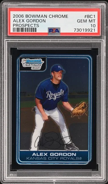2006 Bowman Chrome Prospects Alex Gordon #Bc1 card image