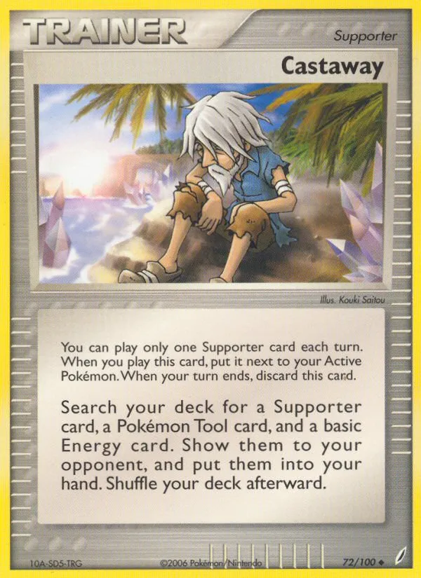 2006 Crystal Guardians Castaway #072/100 Uncommon card image
