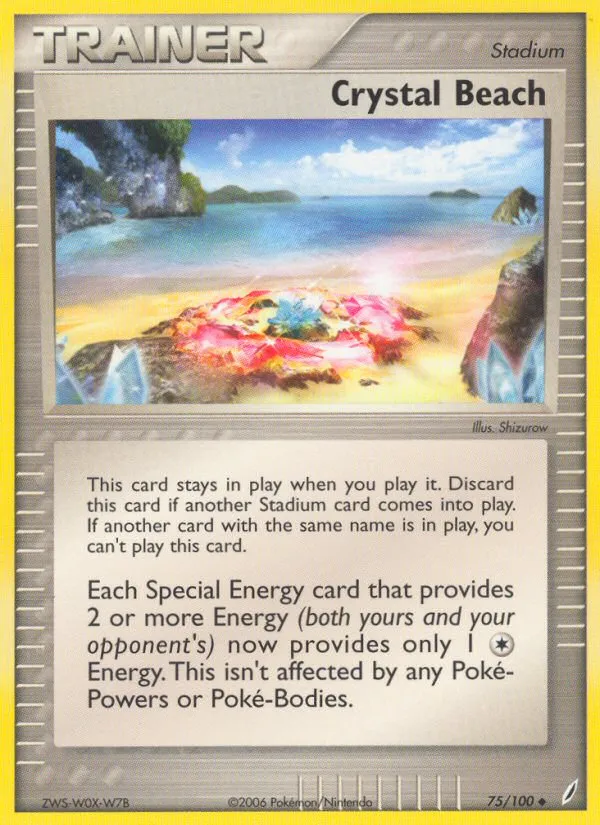 2006 Crystal Guardians Crystal Beach #075/100 Uncommon card image