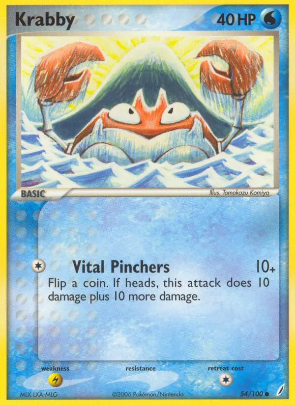 2006 Crystal Guardians Krabby #054/100 Common card image