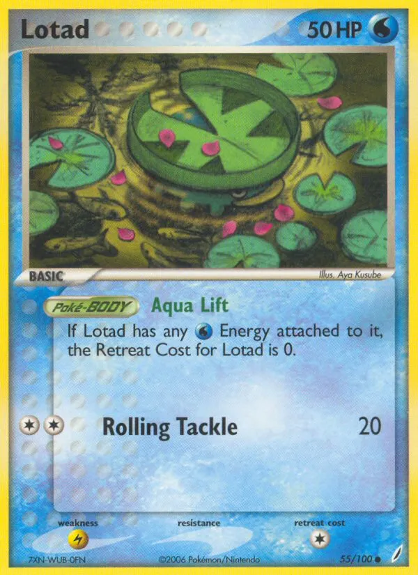 2006 Crystal Guardians Lotad Common #055/100 Common card image