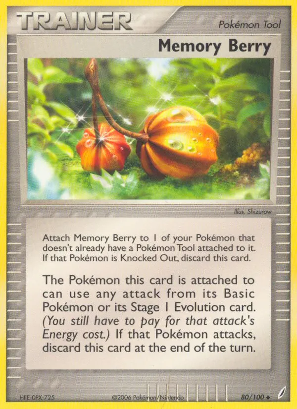 2006 Crystal Guardians Memory Berry Uncommon #080/100 Uncommon card image