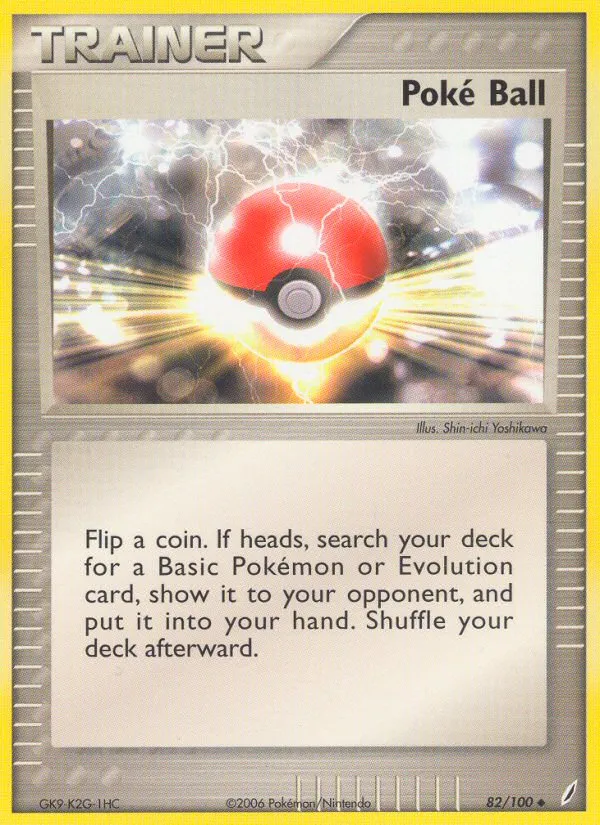 2006 Crystal Guardians Poké Ball #082/100 Uncommon card image