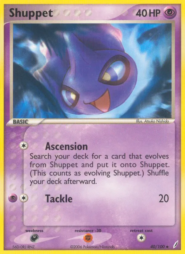 2006 Crystal Guardians Shuppet Uncommon #040/100 Uncommon card image