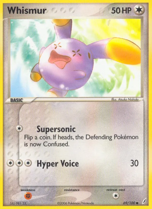 2006 Crystal Guardians Whismur #069/100 Common card image