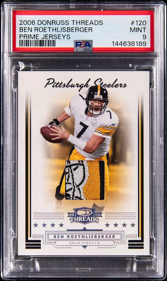 2006 Donruss Ben Roethlisberger Threads Prime Jerseys #120 card image