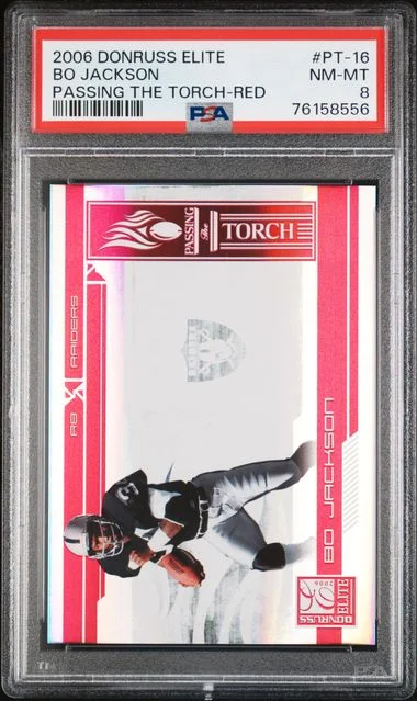 2006 Donruss Elite Bo Jackson Passing The Torch Red #PT-16 card image
