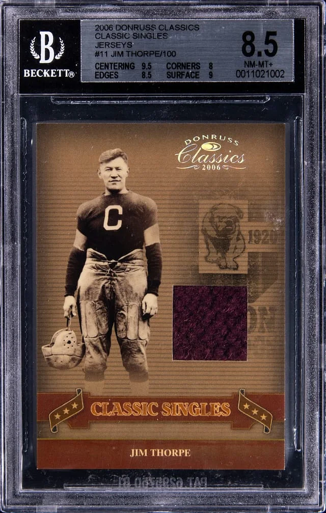 2006 Donruss Jim Thrope Classics Singles Jersey #CS-11 card image