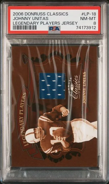 2006 Donruss Johnny Unitas Classics Legendary Players Jersey #LP-18 card image