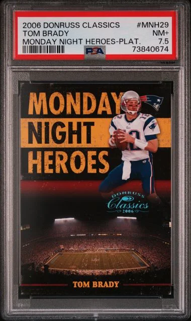 2006 Donruss Tom Brady Classics Monday Night Heroes Platinum #MNH-29 card image