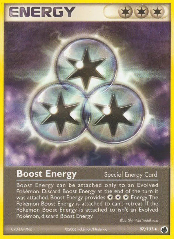 2006 Dragon Frontiers Boost Energy Uncommon #087/101 Uncommon card image