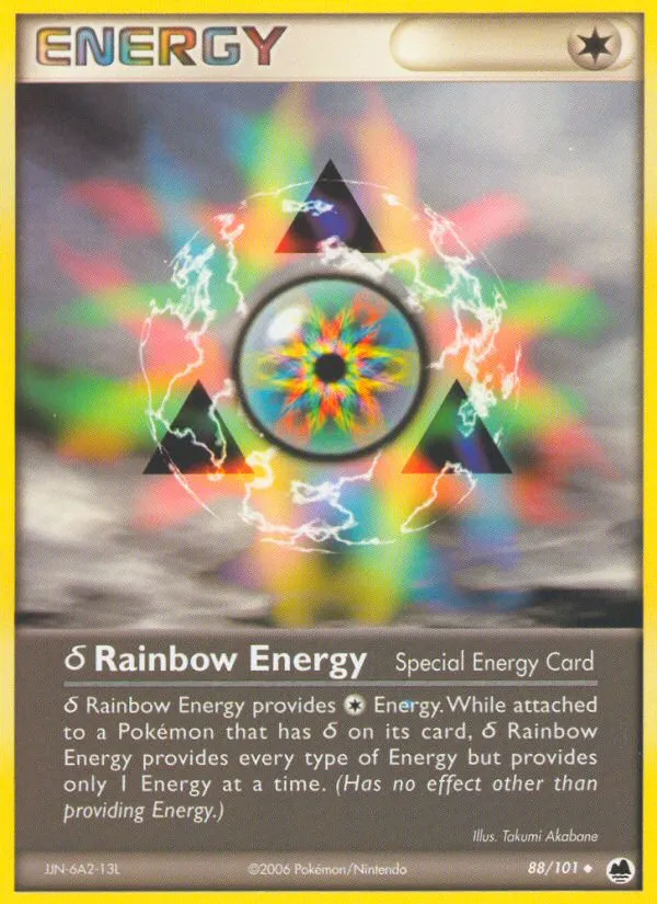 2006 Dragon Frontiers δ Rainbow Energy Uncommon #088/101 Uncommon card image