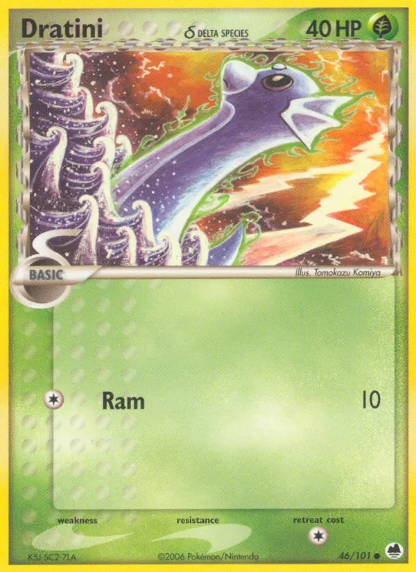 2006 Dragon Frontiers Dratini δ Common #046/101 Common card image