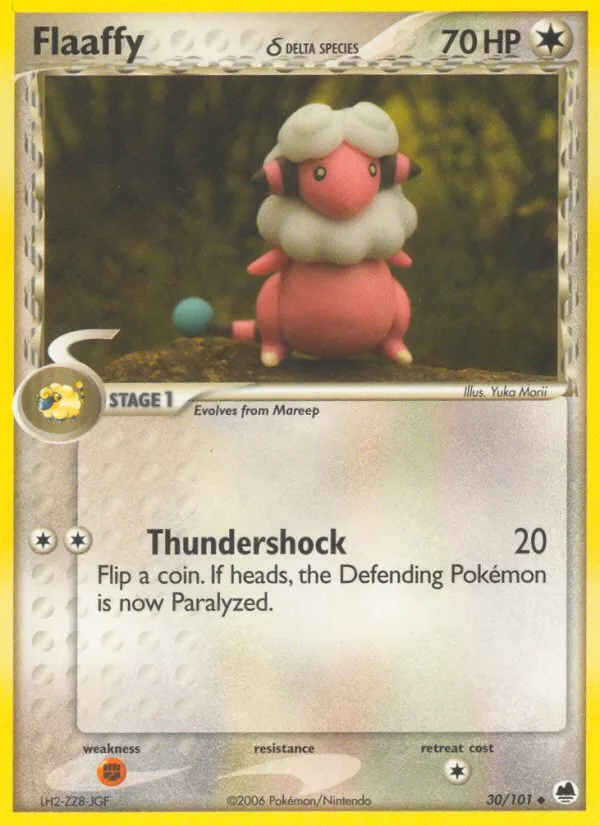 2006 Dragon Frontiers Flaaffy δ Uncommon #030/101 Uncommon card image