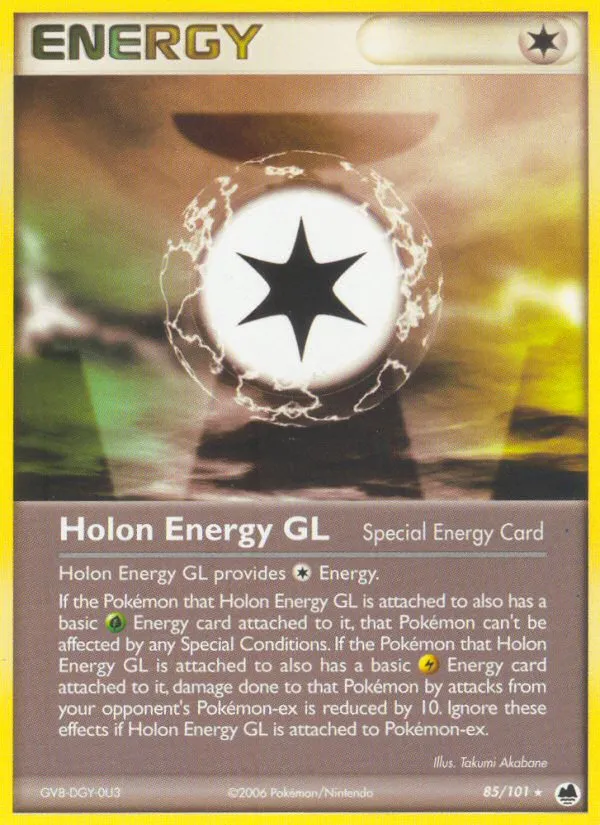 2006 Dragon Frontiers Holon Energy GL Rare #085/101 Rare card image