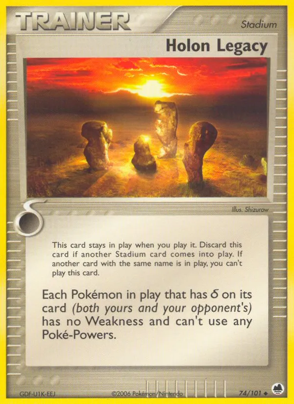2006 Dragon Frontiers Holon Legacy Uncommon #074/101 Uncommon card image