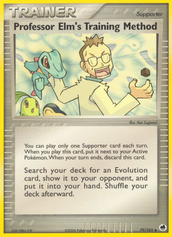 2006 Dragon Frontiers Professor Elm's Training Method Uncommon #079/101 Uncommon card image