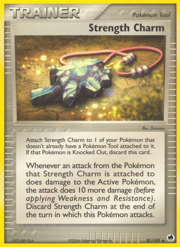 2006 Dragon Frontiers Strength Charm Uncommon #081/101 Uncommon card image