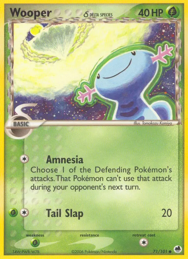 2006 Dragon Frontiers Wooper δ Common #071/101 Common card image