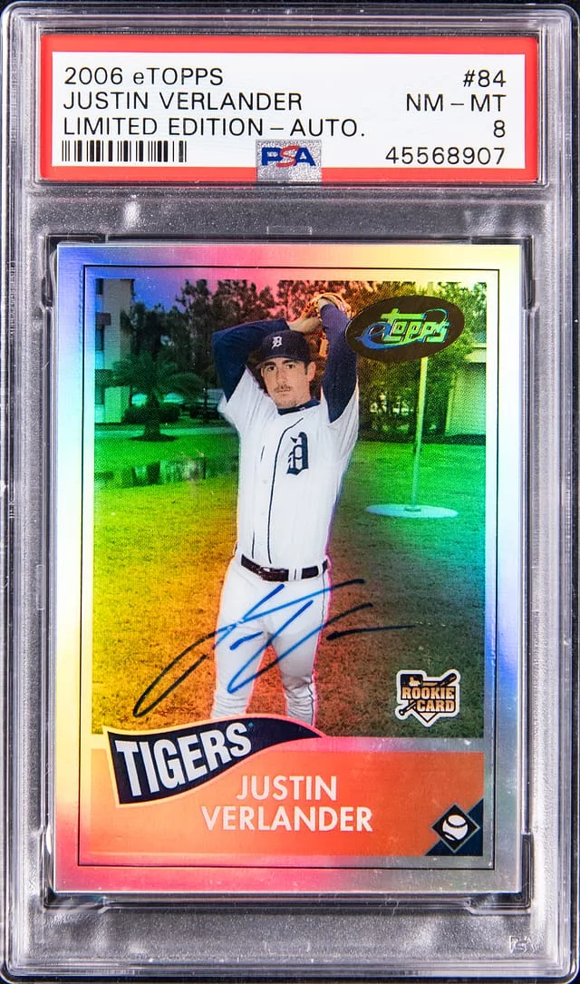 2006 eTopps Limited Edition Autograph Justin Verlander #84 card image
