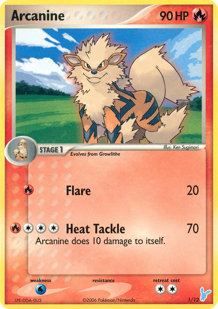 2006 EX Trainer Kit 2 Minun Arcanine Trainer Kit #01/12 Trainer Kit card image