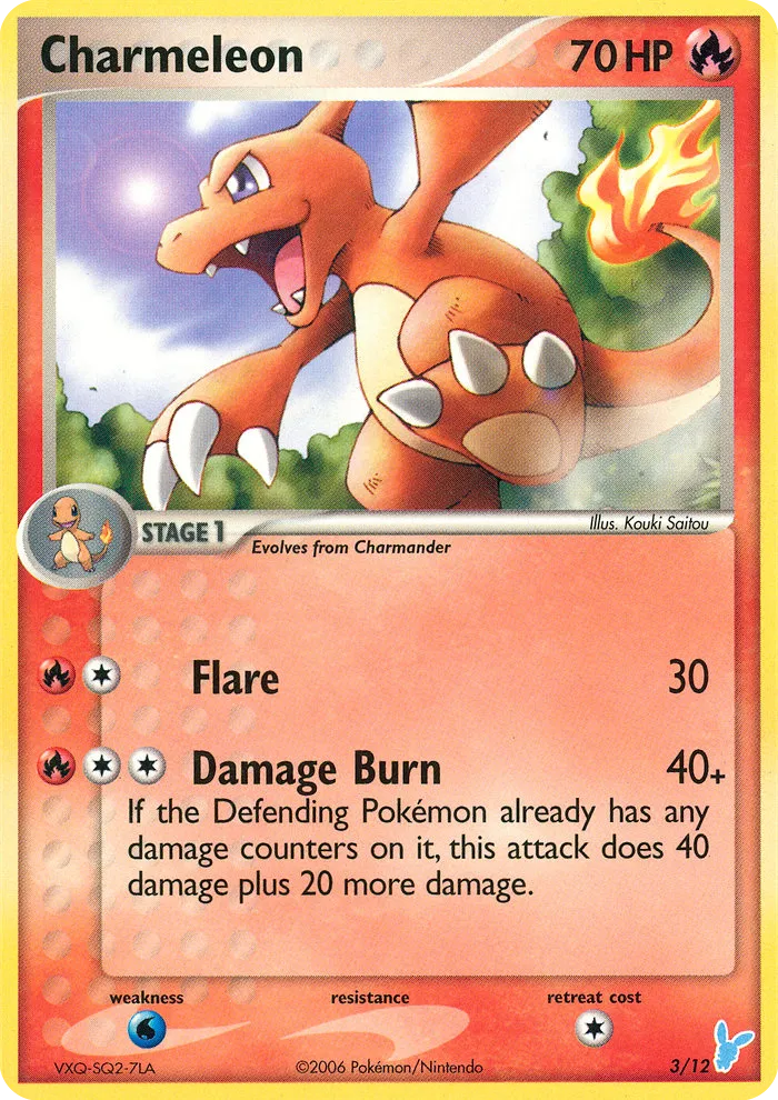 2006 EX Trainer Kit 2 Minun Charmeleon Uncommon #03/12 Uncommon card image