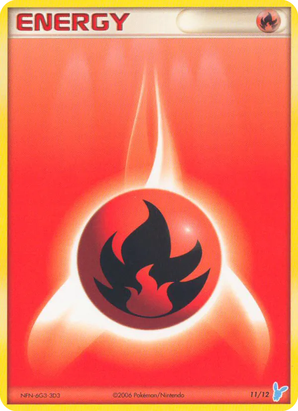 2006 EX Trainer Kit 2 Minun Fire Energy Common #11/12 Common card image