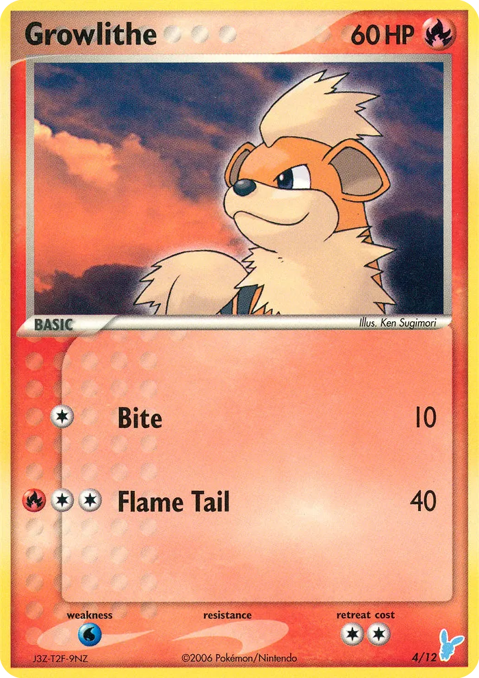 2006 EX Trainer Kit 2 Minun Growlithe Trainer Kit #04/12 Trainer Kit card image