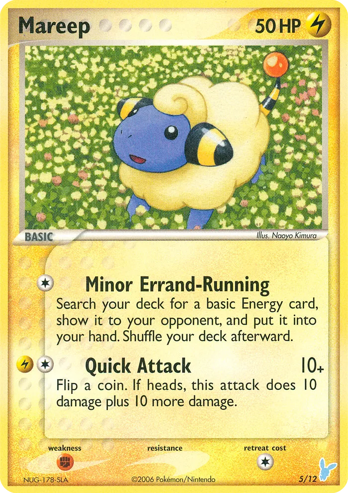 2006 EX Trainer Kit 2 Minun Mareep Trainer Kit #05/12 Trainer Kit card image