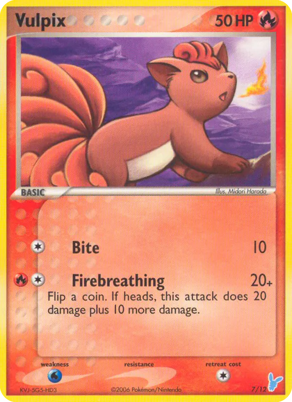 2006 EX Trainer Kit 2 Minun Vulpix Trainer Kit #07/12 Trainer Kit card image