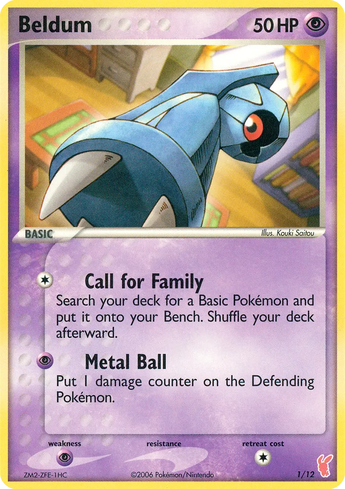 2006 EX Trainer Kit 2 Plusle Beldum Trainer Kit #01/12 Trainer Kit card image