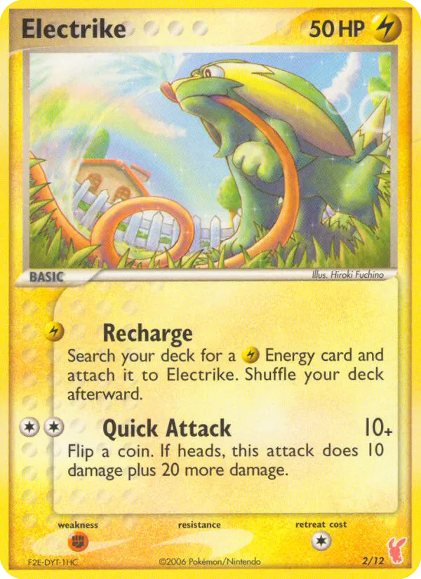 2006 EX Trainer Kit 2 Plusle Electrike Trainer Kit #02/12 Trainer Kit card image