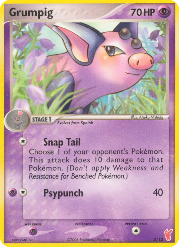 2006 EX Trainer Kit 2 Plusle Grumpig Trainer Kit #03/12 Trainer Kit card image